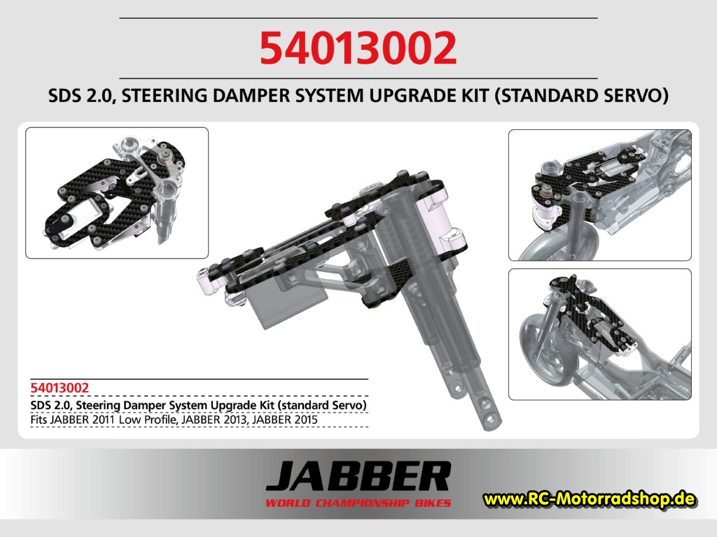 54013002: LIGHTSCALE SDS 2.0 Steering Damper System Upgrade Kit (Standard Servo) 54013002